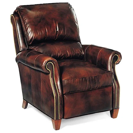 Miller Bustle Back Lounger with Nailhead Trim